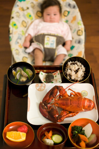 お食い初め　バンクーバー