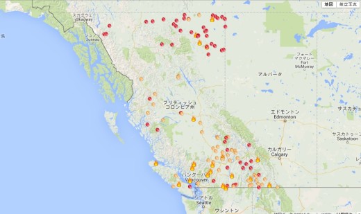 15 山火事　地図