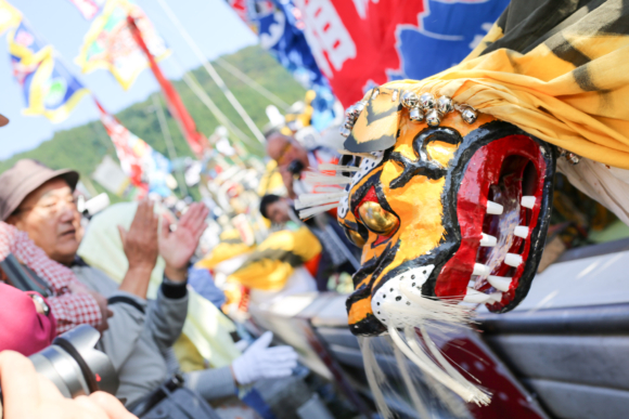 釜石祭り　曳舟